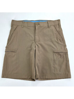 Stretch Cargo Golf Shorts Mens 32 Khaki Performance Active Casual